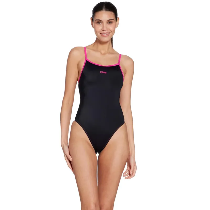 Meistverkauft One Piece Swimsuit Kona Triback Black-Magenta Size 30-XXS Zoggs 462582BKMG30