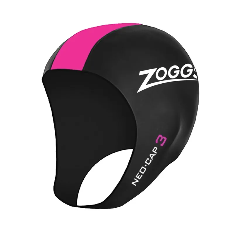 Swim Cap Neo 3 Unisex Black-Pink L-XL Zoggs 464044BKPKL-XL Neue Kollektion
