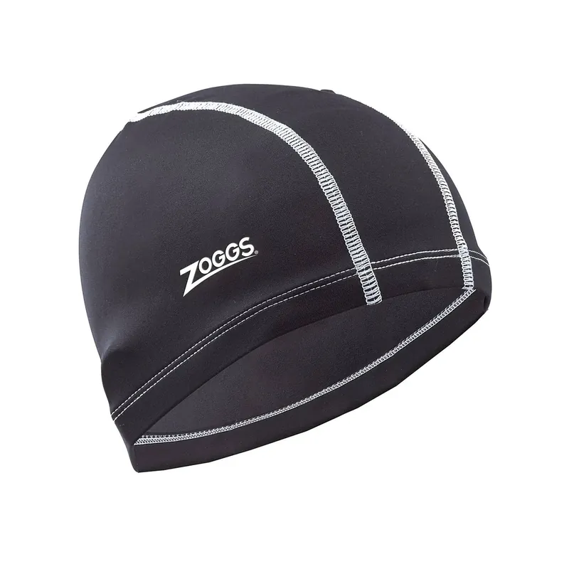 Swimming Cap Nylon Spandex Black Zoggs 465035BK Wochenendangebot