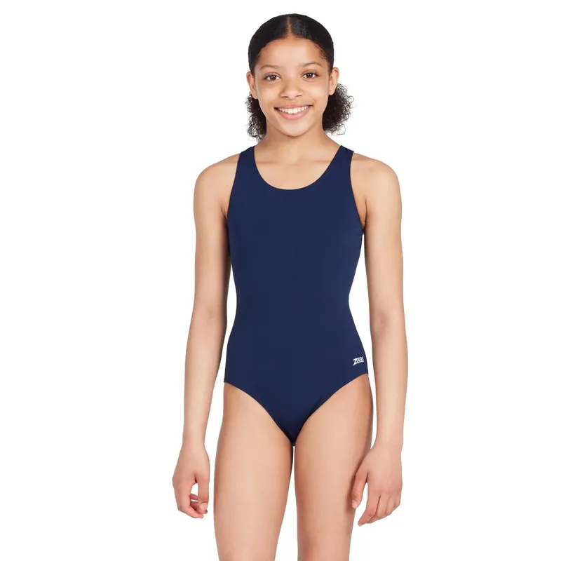 Heißes Angebot One Piece Swimsuit Cottesloe Sportsback Girl Navy Size 30-10A Zoggs 463303NV30