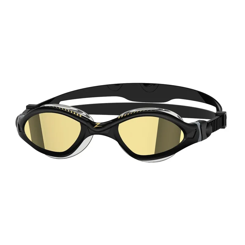 Swimming Goggles Tiger Lsr++ Titanium Black-Grey Mirrored-Gold Lenses Small Zoggs 461092BKGYMGDS Nur Heute