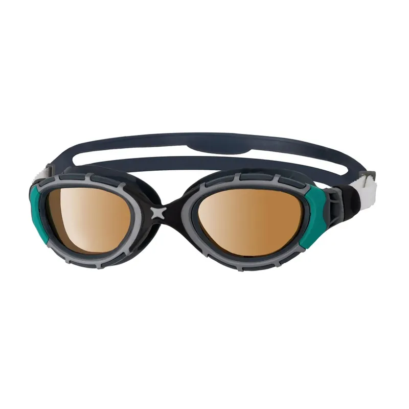 Swimming Goggles Predator Flex Polarized Ultra Black-Green Regular Zoggs 461046BKGNPCPR Preisknaller