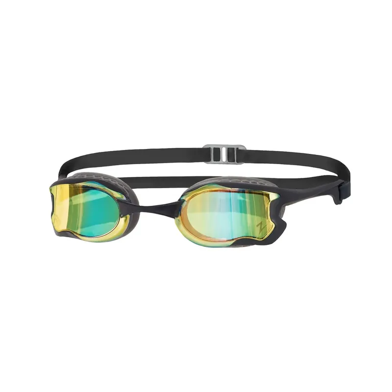 Markenware Swimming Goggles Raptor Hcb Titanium Grey-Black Mirrored-Blue Lenses Zoggs 461085GYBKMBL