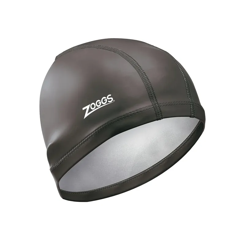 Swimming Cap Nylon Spandex Pu Coated Black Zoggs 465034BK Direktkauf