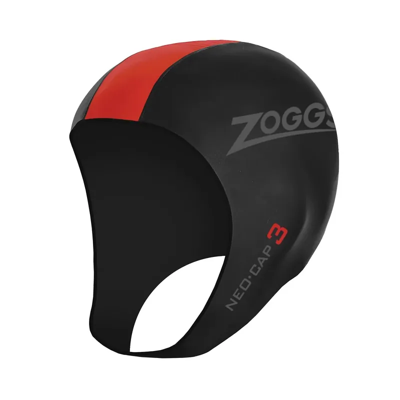Swim Cap Neo 3 Unisex Black-Red S-M Zoggs 464044BKRDS-M Nur Heute