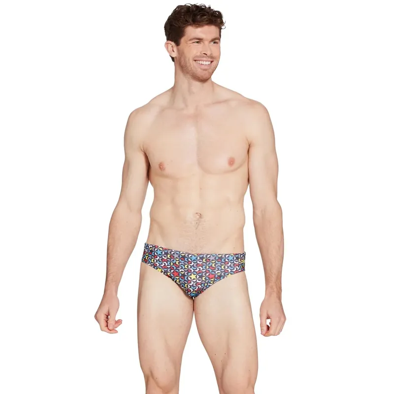 Swim Printed Briefs 6,5 Men Supernova-Print Size 34-L Zoggs 462933SUPE34 Echt