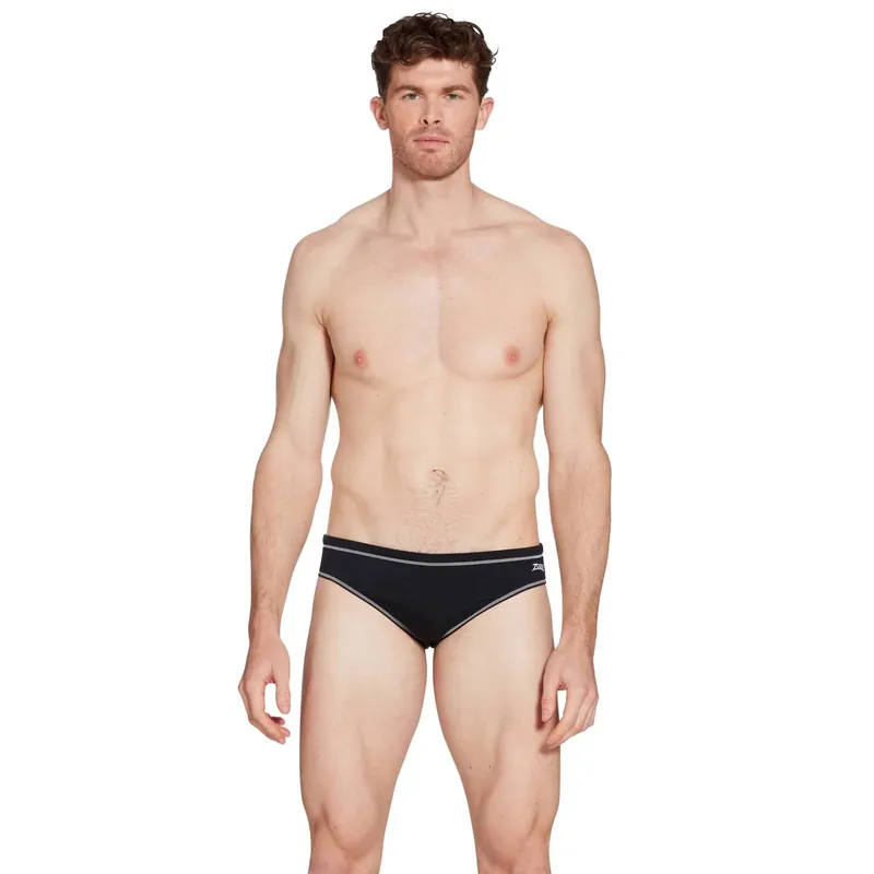 Solange Der Vorrat Reicht Swim Briefs Melbourne 6,5 Men Black-White Size 34-L Zoggs 462934BKWH34