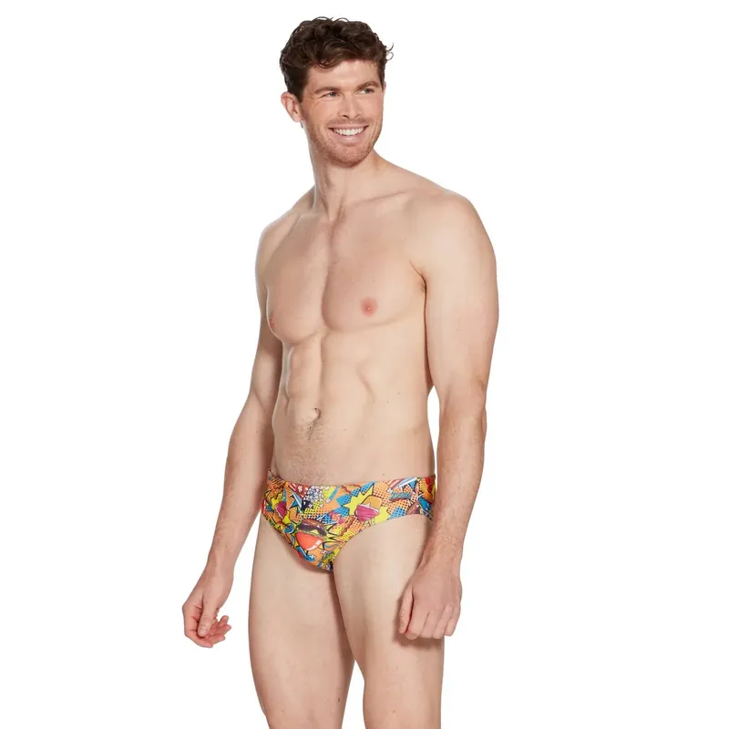 Swim Printed Briefs 6,5 Men Peckish-Print Size 28-XS Zoggs 462933PECK28 Highlight