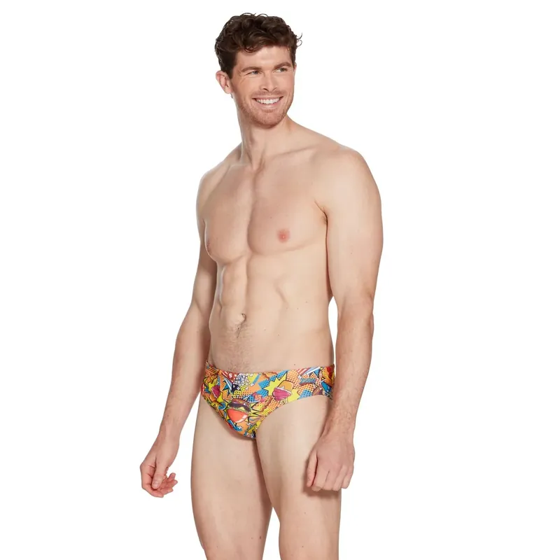 Swim Printed Briefs 6,5 Men Peckish-Print Size 30-S Zoggs 462933PECK30 Neu
