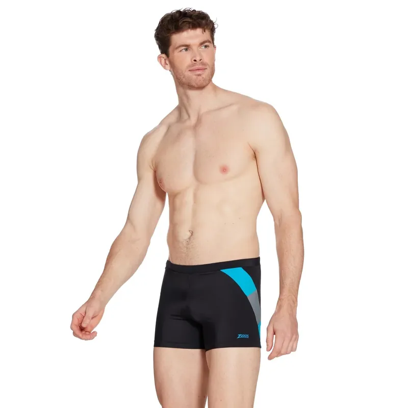 Neu Swim Boxer Sydney 27 Men Black-Turquoise Size 42-4XL Zoggs 462931BKTQ42