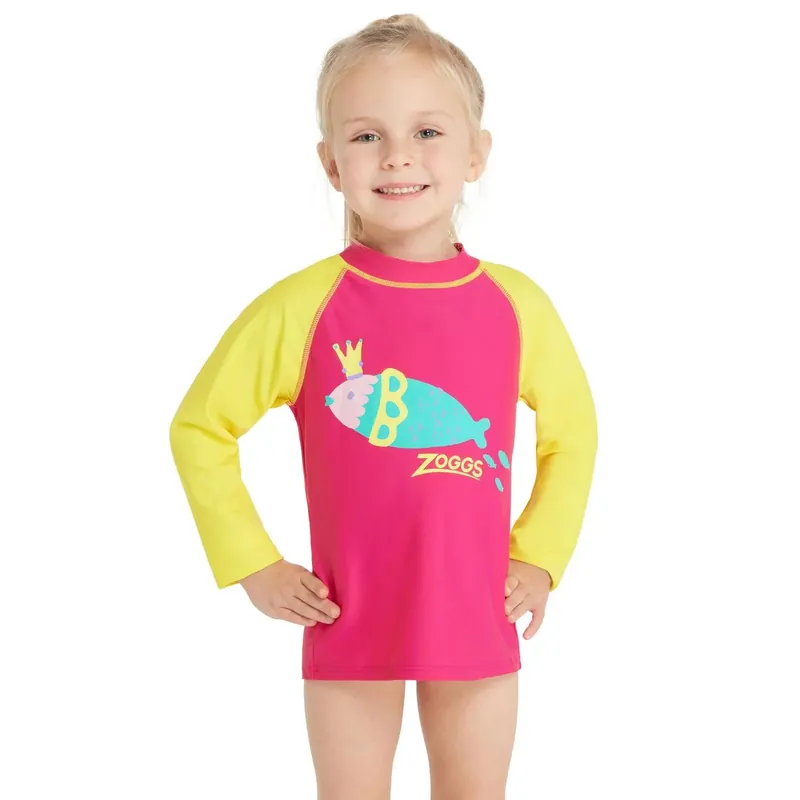 Swimming Top Long Sleeve Zip Sun Kids Sea-Queen Print Age 4 Zoggs 465423SEQEYR4 Super-Preis