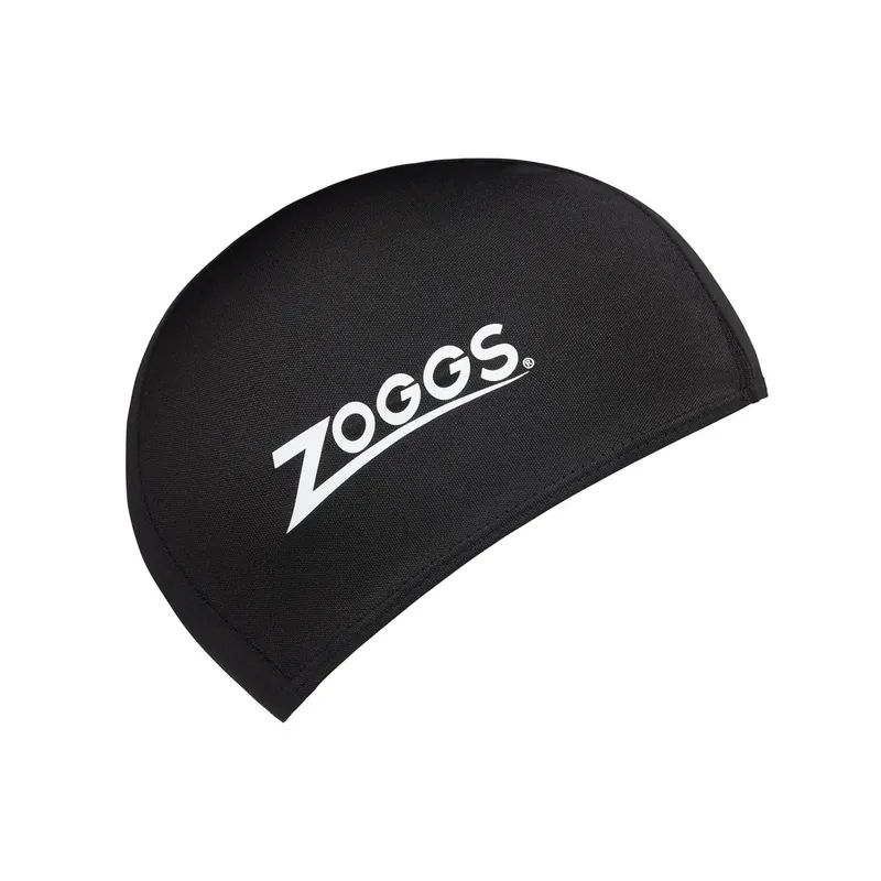 Swimming Cap Polyester Black Zoggs 465045BKBK Letzte Chance