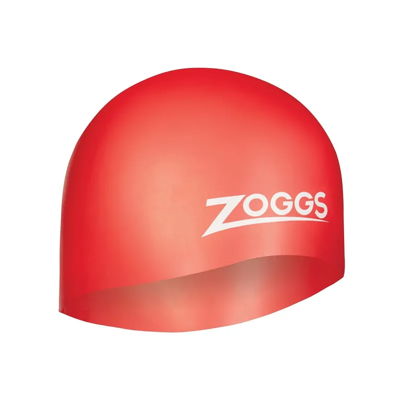 Swimming Cap Easy Fit Silicone Red Zoggs 465003RD Neu