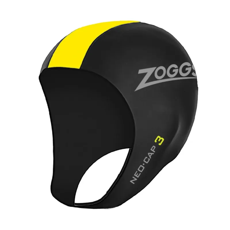 Saisonangebot Swim Cap Neo 3 Unisex Black-Yellow L-XL Zoggs 464044BKYLL-XL