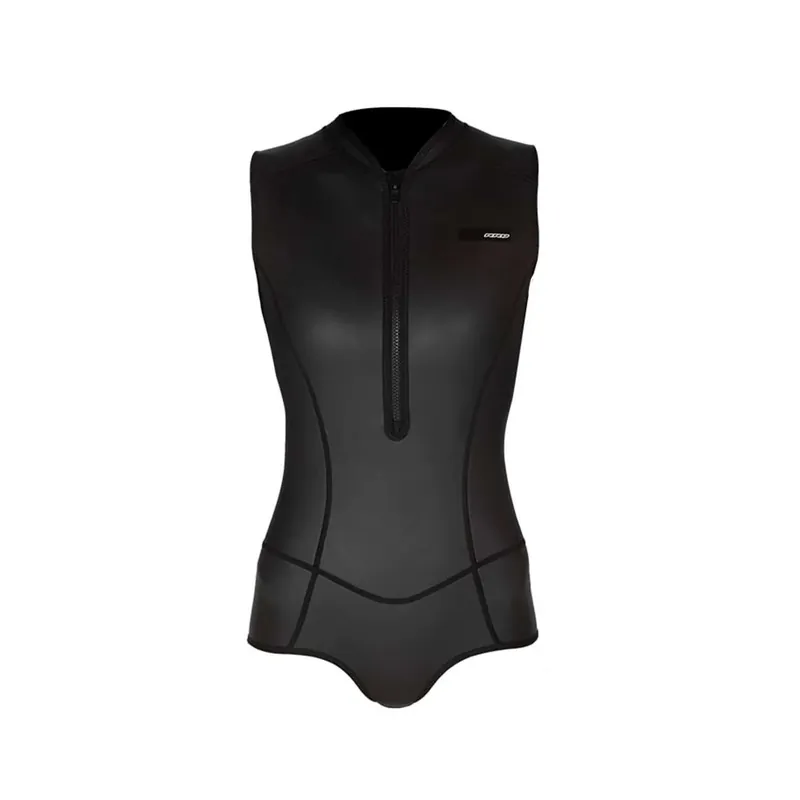 Solange Der Vorrat Reicht Short Wetsuit Seventysix Body Vest Woman Front Zip 2-1 Black Size 8-M RRD 2776BV21F_8