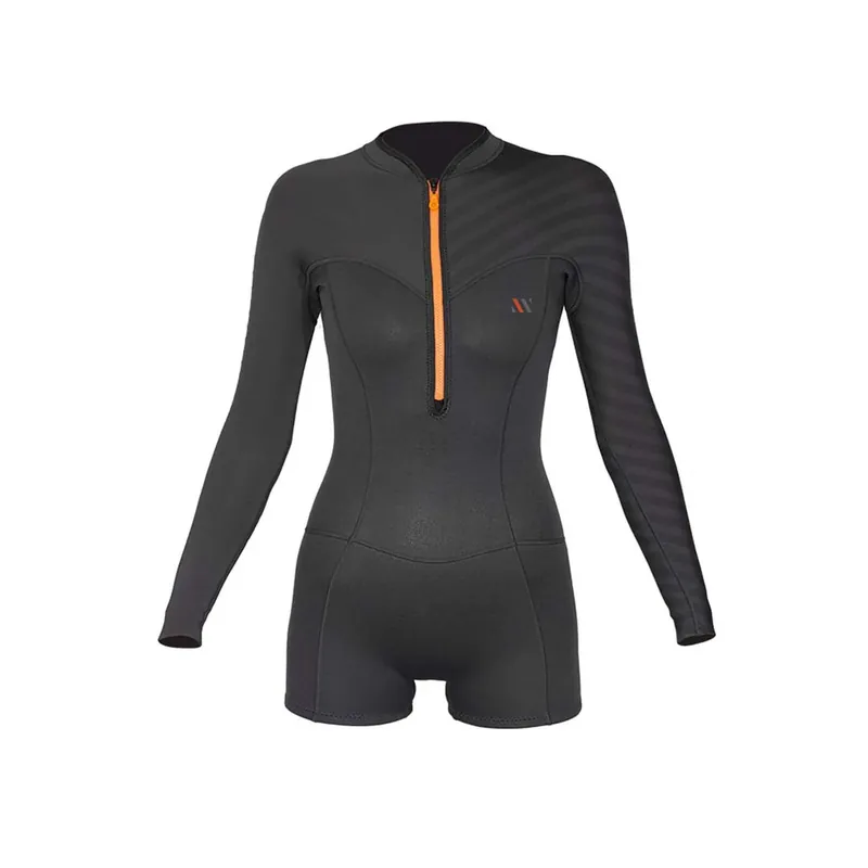 Günstig Short Wetsuit Seventysix Shortleg Woman Front Zip 2-2 Grey Size 8-M RRD 2776FZ22SF_8