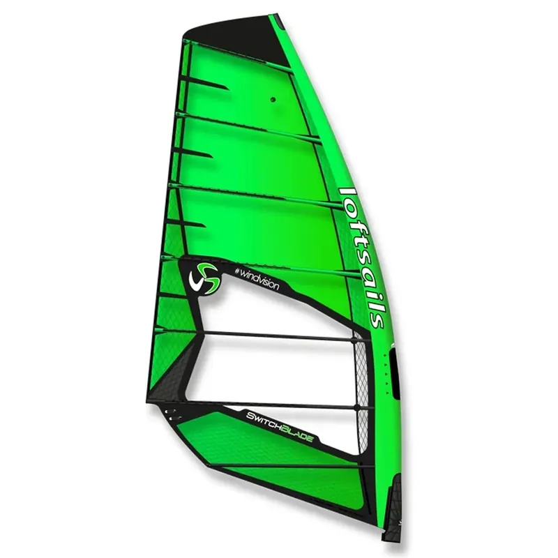 Windsurfing Sail Switchblade Green 2022-23 Size 9.5 Loftsails LS060012843 Neue Kollektion