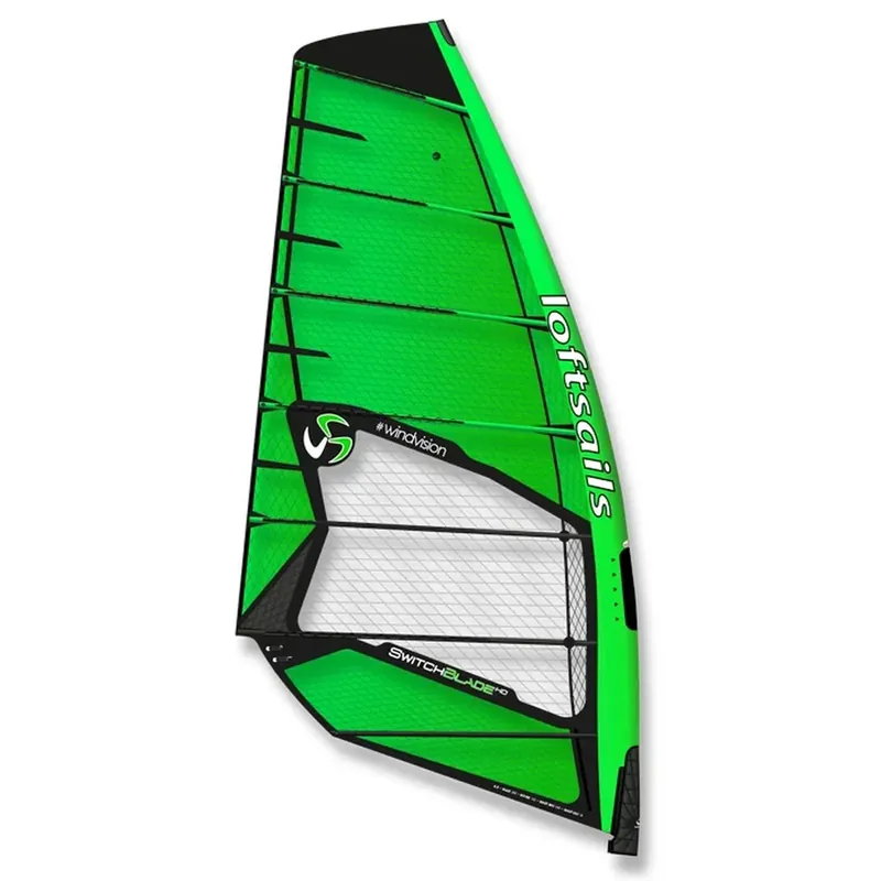 Windsurfing Sail Switchblade Green HD 2022-23 Size 9.5 Loftsails LS060012830 Neu