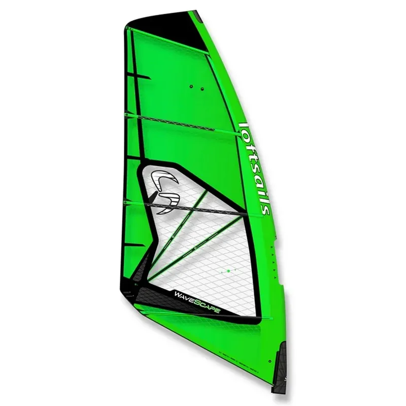 Windsurfing Sail Wavescape Green 2024-25 Size 5.0 Loftsails LS060012360 Highlight
