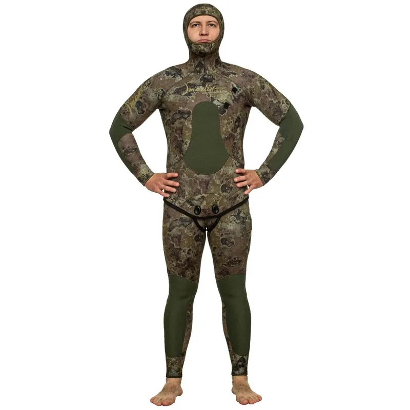 Spearfishing Full Wetsuit Camoskin Pro Man 5mm Green-Camo Size LX Marlin 216458 Wochenendangebot