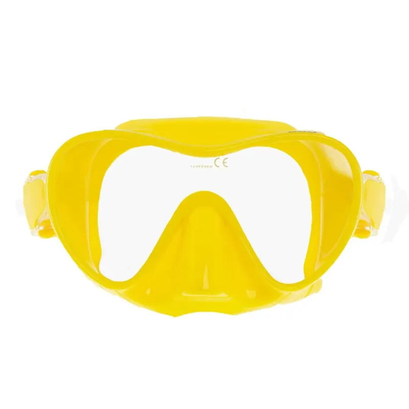 Diving Mask Frameless Duo Yellow Marlin 11536 Neu