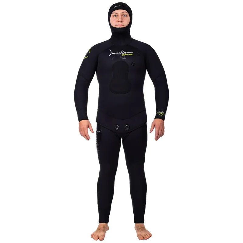 Spearfishing Full Wetsuit Skiff Pro Man 5mm Black Size XL Marlin 216452 Direkt Vom Hersteller
