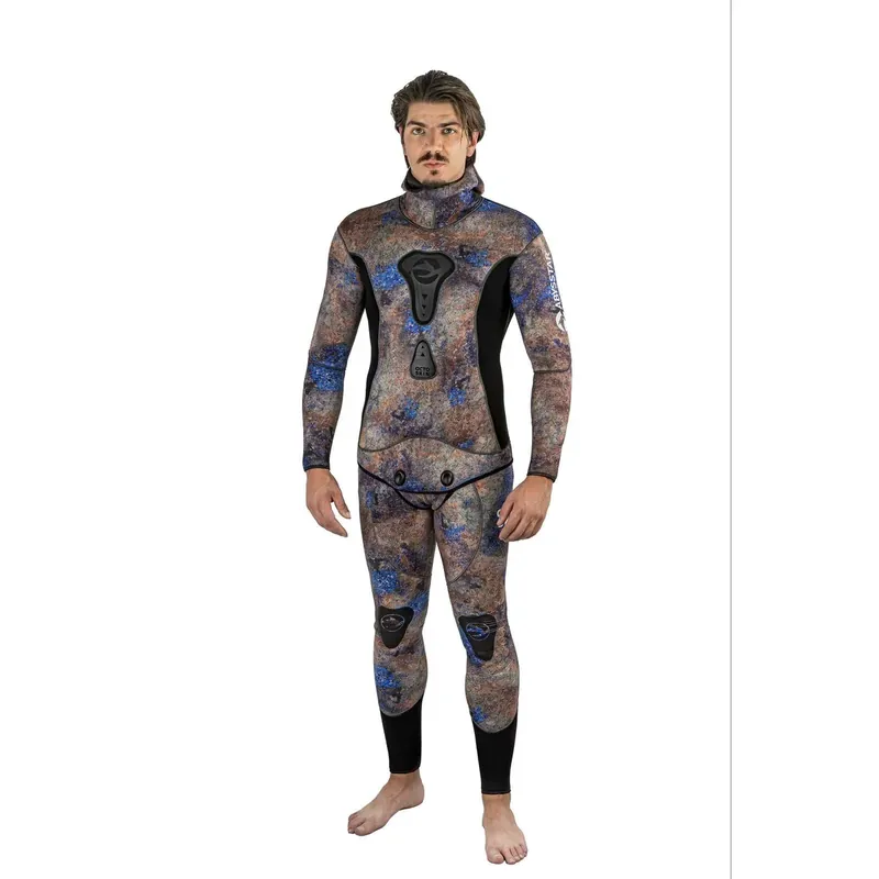 Direkt Vom Hersteller Spearfishing Full Wetsuit Octoskin Man 3mm Camo-Brown-Blue L Abysstar 59037