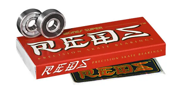 Rabatt Bones SUPER REDs Longboard Bearings (Satz)