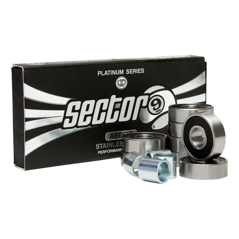 Sector 9 Platinum Longboard Bearings ABEC 9 (Satz) Neue Kollektion