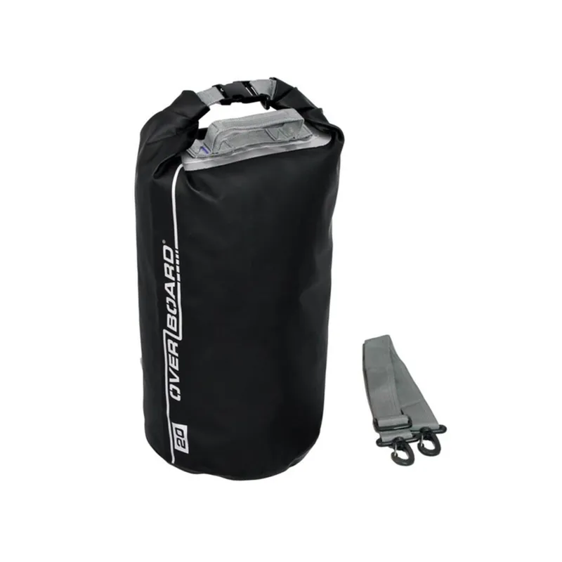 OverBoard wasserdichter Packsack 20 Liter Schwarz Geprüft