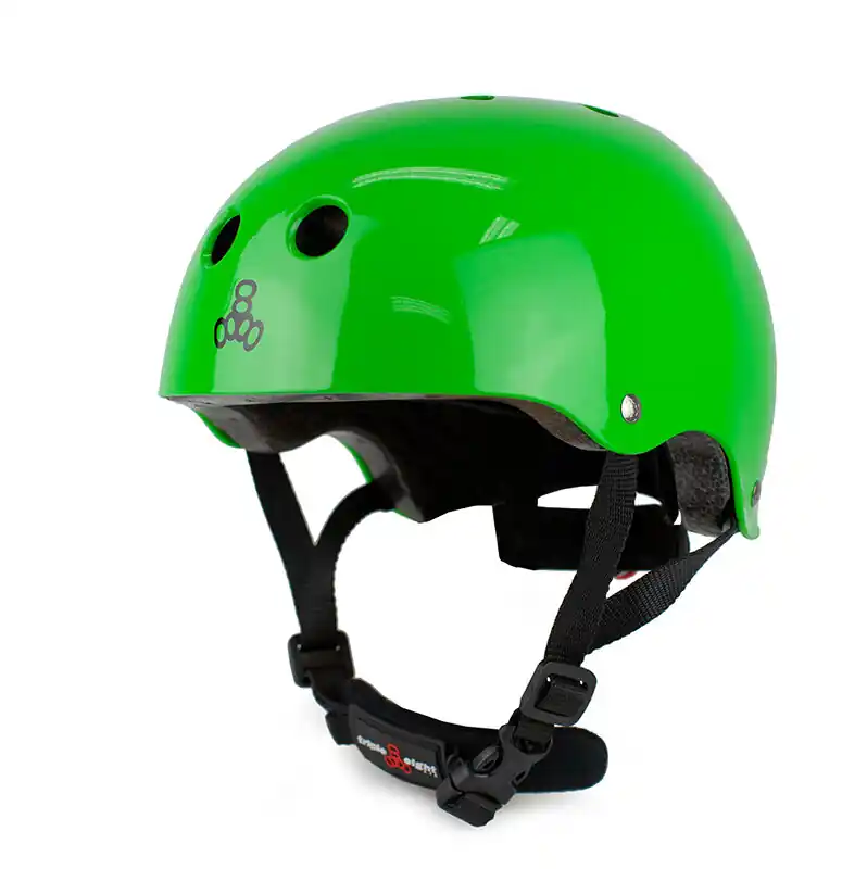 Triple 8 LIL8 verstellbarer Kinder-Skatehelm Green/ Gloss Abverkauf