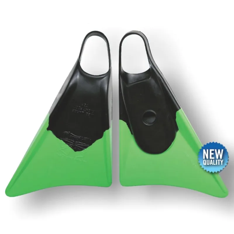 Bodyboard Flossen CHURCHILL Makapuu M Schwarz Grün Markenprodukt