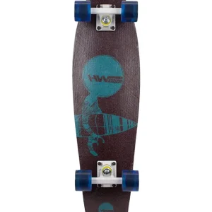 HW-Shapes MINI CRUISER Skateboard Burgundy Beige Zertifiziert