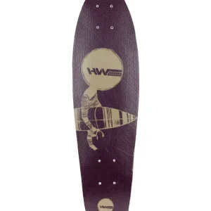 HW-Shapes MINI CRUISER Glasfaser Deck Burgundy Beige Heißes Angebot