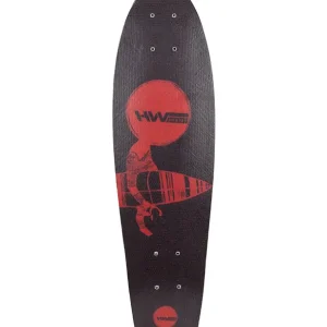 HW-Shapes MINI CRUISER Glasfaser Deck Burgundy Peach Heißes Angebot