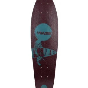 Top-Seller HW-Shapes MINI CRUISER Glasfaser Deck Burgundy Sky