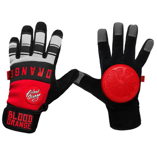 Echt Blood Orange THE KNUCKLES Slide Gloves Grey S/M