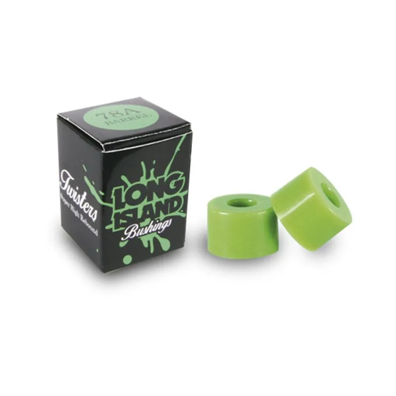 Jetzt Bestellen Long Island Bushings TWISTERS Barrel Green 78A (Paar) 78A Green