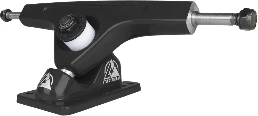Letzte Chance Atlas Trucks Ultralight 8mm Core Longboardachse 48° 180mm Schwarz