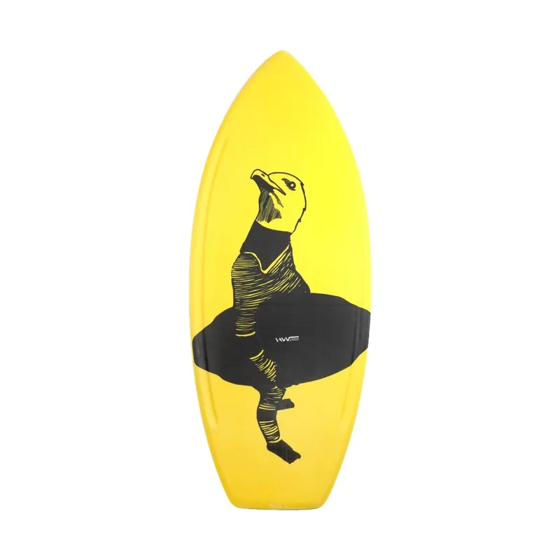 HW-Shapes Ultimate Wave Skimboard Möwe Yellow Begrenztes Angebot