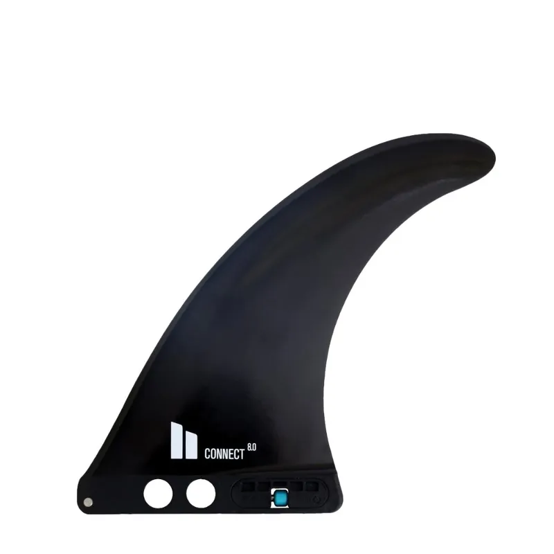 FCS II Connect 9.0" GF Longboard Finne Tool-less Black Preisreduziert
