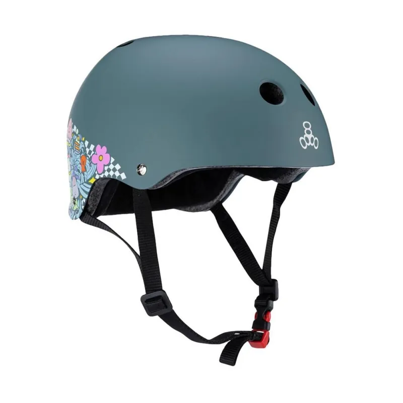 Triple 8 Lizzie Armanto Sweatsaver verstellbarer Skatehelm Grau S/M (53-57cm) Meistverkauft