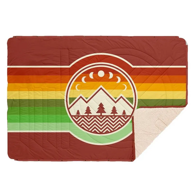 Bestpreis Voited Cloud Touch Pillow Blanket Camp Vibes Jamaica Cinnabar