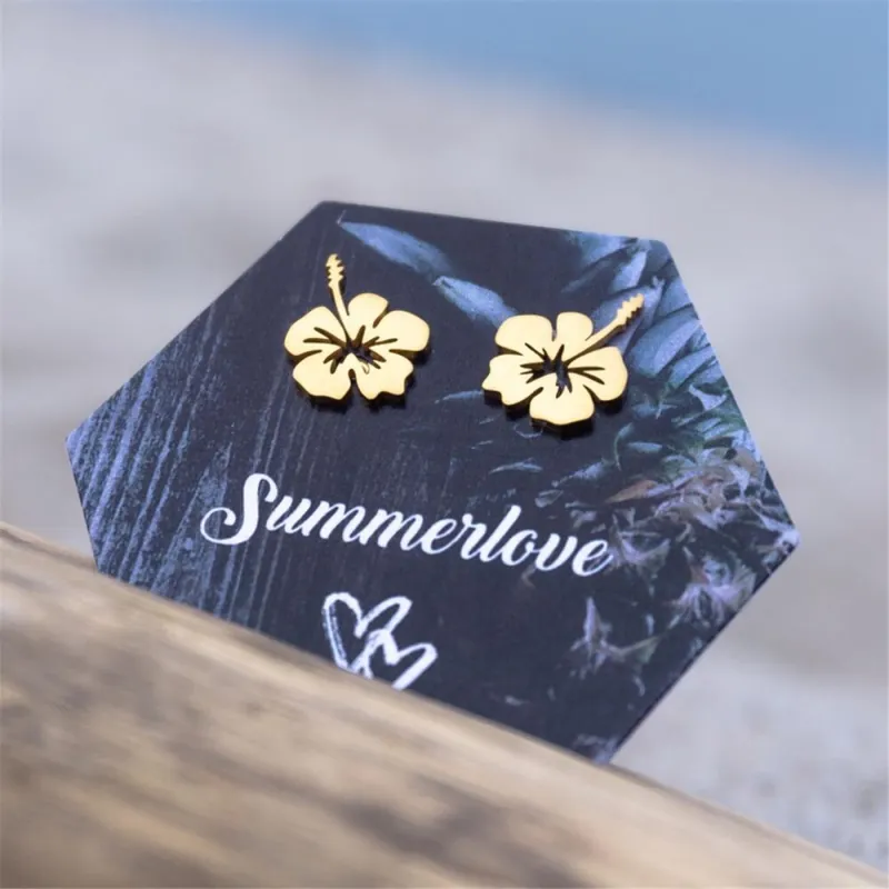 Ausverkauf Vintageliebe Ohrstecker Hibiskusblüte