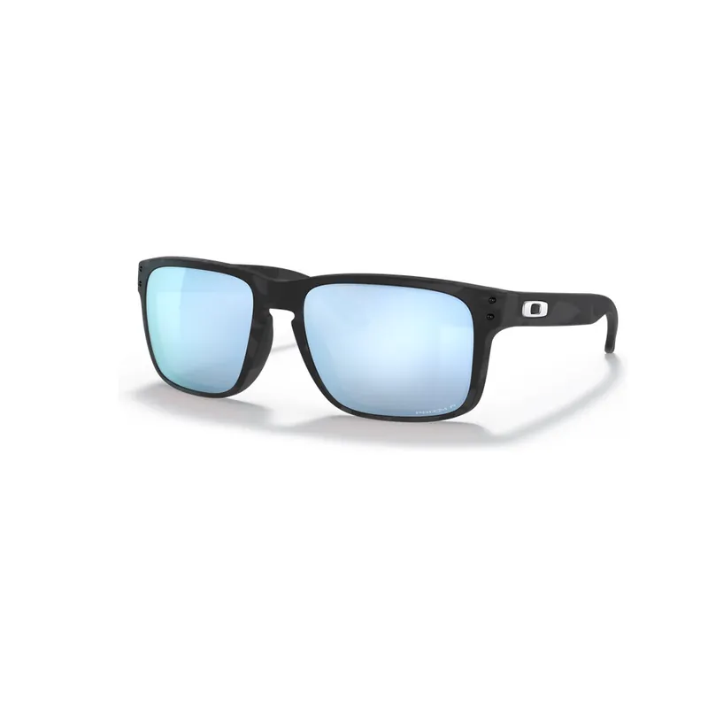 Saisonangebot Oakley Holbrook Sonnenbrille Matte Black Camo Prizm Deep Water Polarize