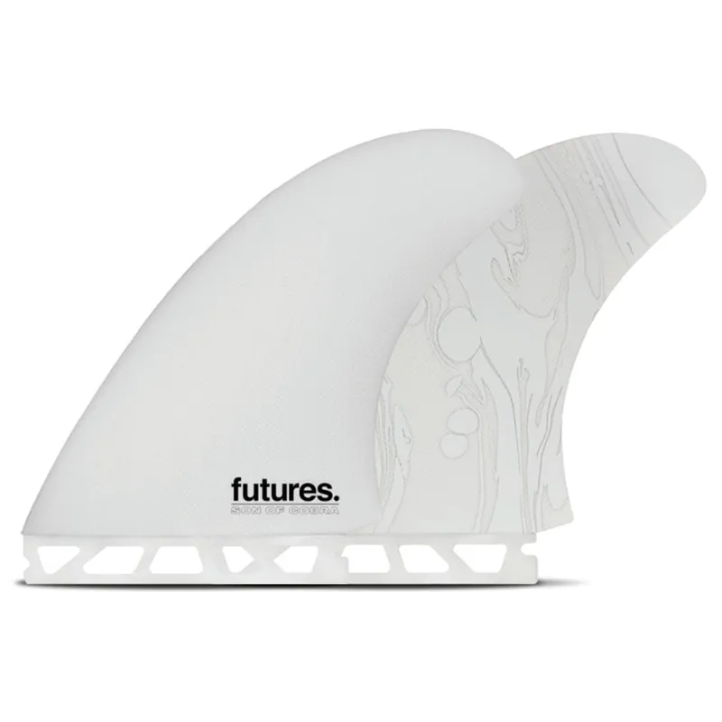 FUTURES Twin Fin Set Son of Cobra fiberglass Grau Direkt Vom Hersteller