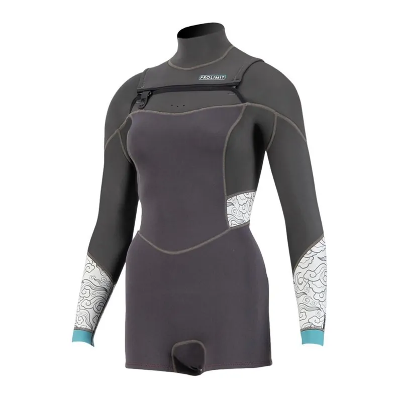 Prolimit Pure Girl Sunset Fire Shorty Frontzip 3/2 Black Ivory Sichere Zahlung