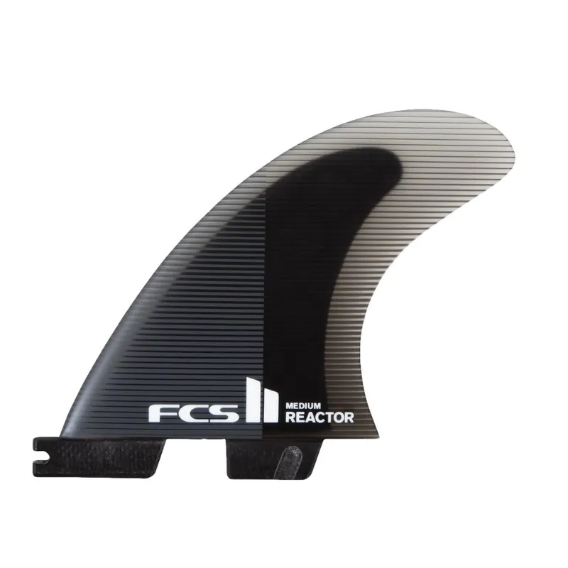 Aktuell FCS 2 Reactor PC Tri Retail Fin Set Charcoal/Black (S)
