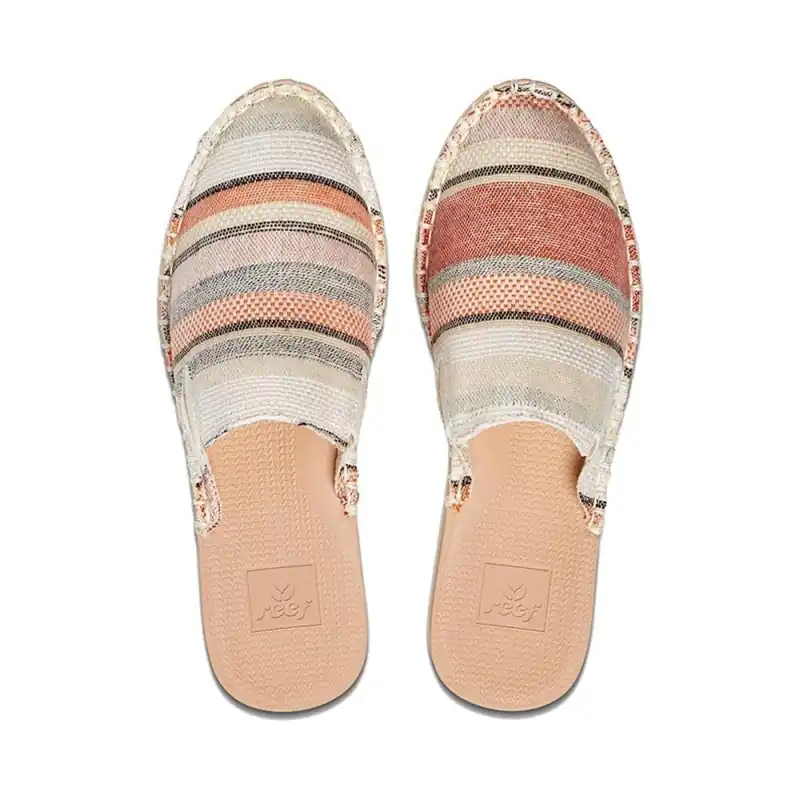 reef Escape Mule Slippers Red Stripes Woman US 8 (39) Markenware