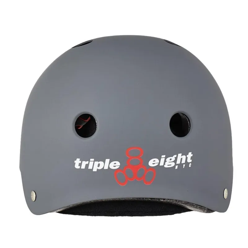 Triple 8 Certified Sweatsaver verstellbarer Skatehelm Carbon Rubber L/XL (57-60cm) Billig